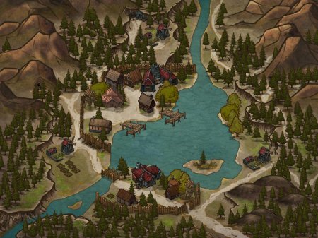 Днд карта деревни