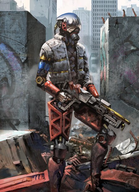 Киберпанк солджерс робот