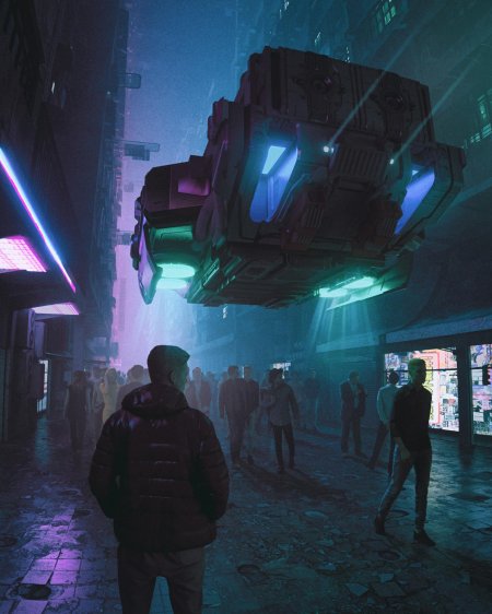 Город будущего cyberpunk 2077