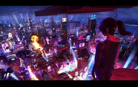 Аниме киберпанк 4к