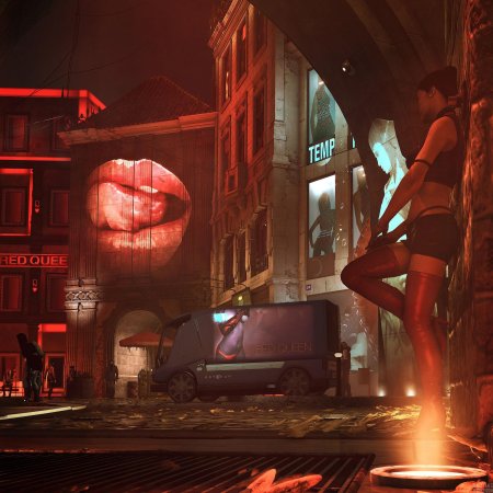 Cyberpunk 2077 квартал красных фонарей