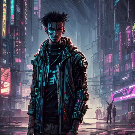 В стиле киберпанк