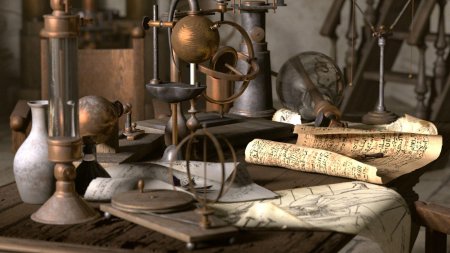Алхимические лаборатории средневековья