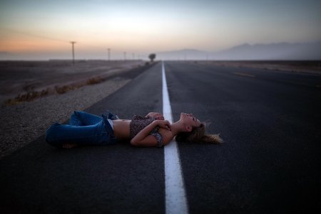 Фотосессия на дороге