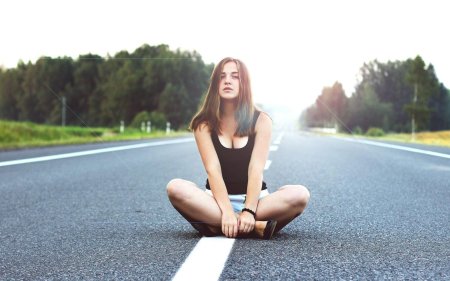 Фотосессия на дороге