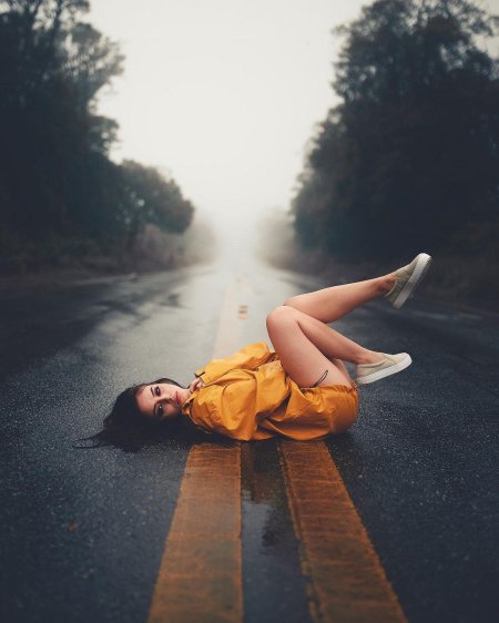 Фотосессия на дороге