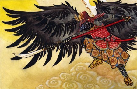 Японская мифология тэнгу ворон