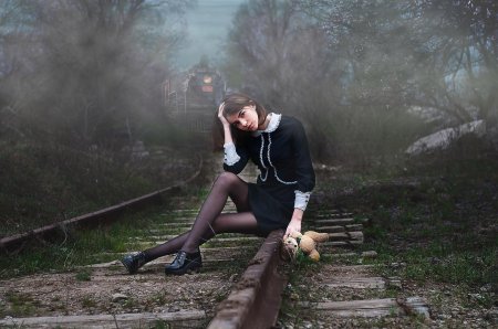 Фотосессия на рельсах