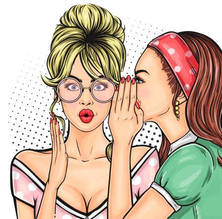 Девушка поп арт