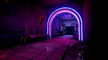 Комната неон