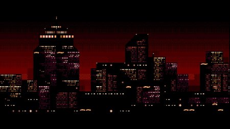 Пиксельный город