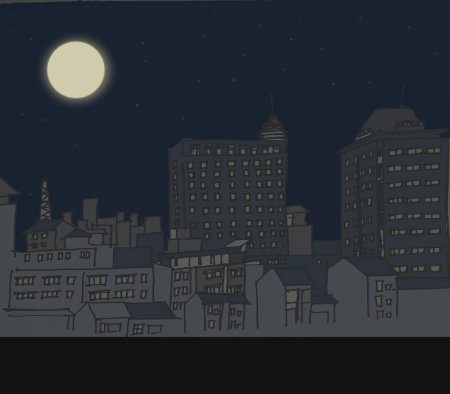 Ночной город рисунки