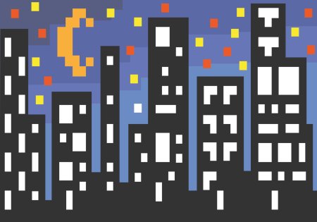 Рисунки ночного города