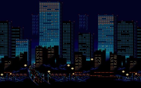 Пиксельный город