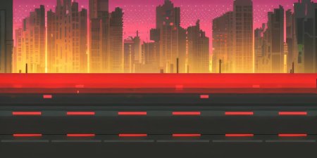 Пиксельный киберпанк город / pixel cyberpunk city