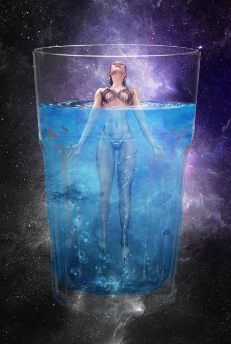 Женщина вода