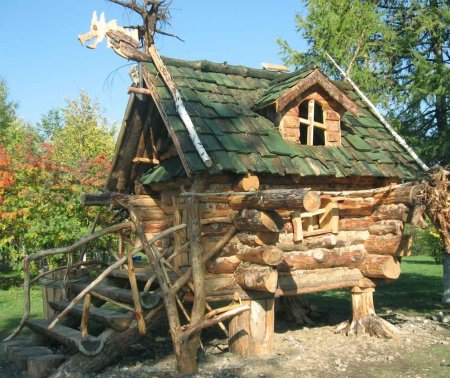 Дом баба яга избушка на курьих ножках