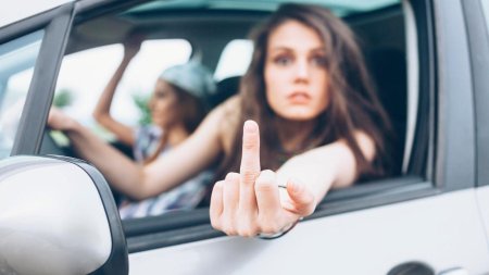 Фак из машины