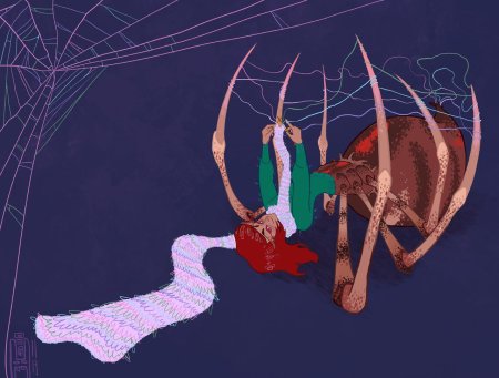 Паучий кокон anime арахна