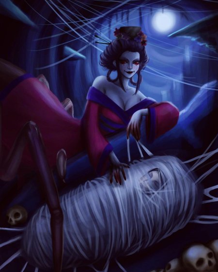 Йорогумо японская мифология