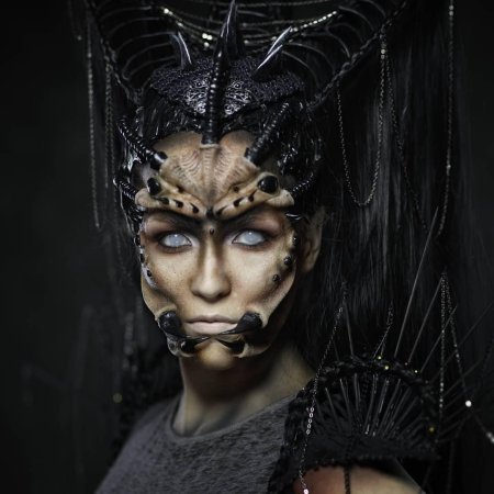 Медуза горгона макияж