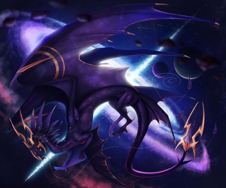 Космический дракон арт