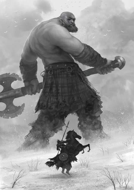 Викинг воин великан