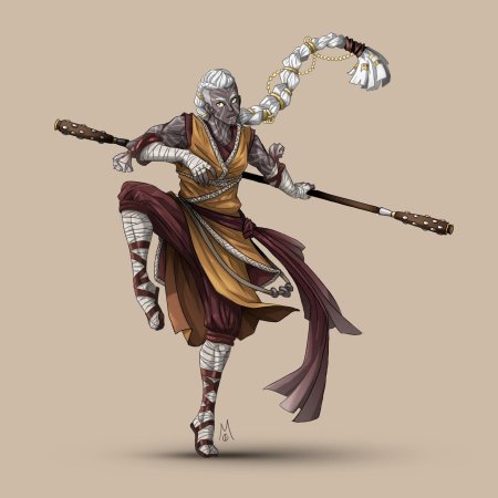 Монах днд арт