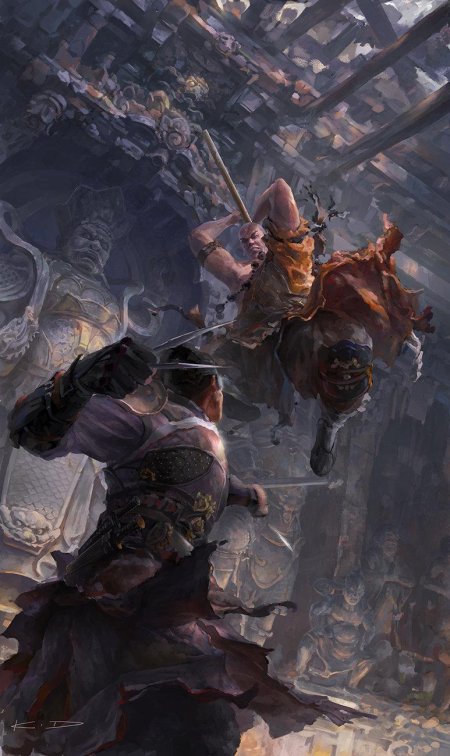 Арт фэнтези монах шаолинь