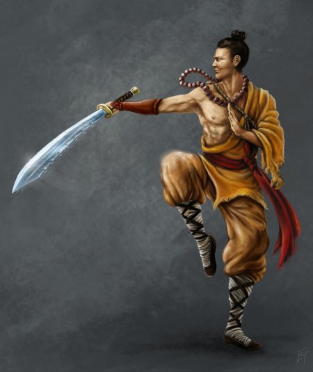 Монах воин шаолинь арт