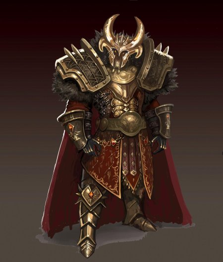 Тяжёлые латные доспехи фэнтези