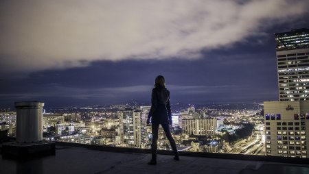 Ночной город с крыши