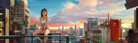 Город девушка