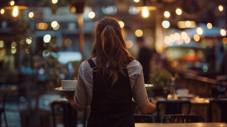 Девушки в кафе со спины