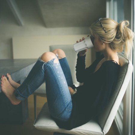 Блондинка со спины