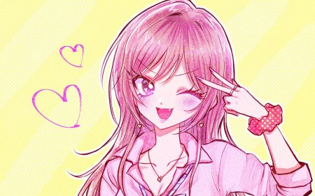 Аниме розовая