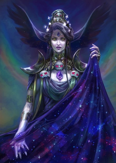 Нюкта богиня арт