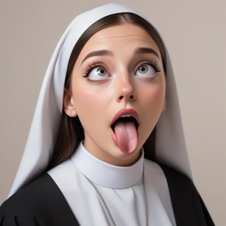 Красивая монашка