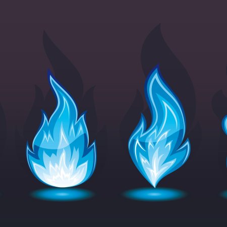 Огонь синий