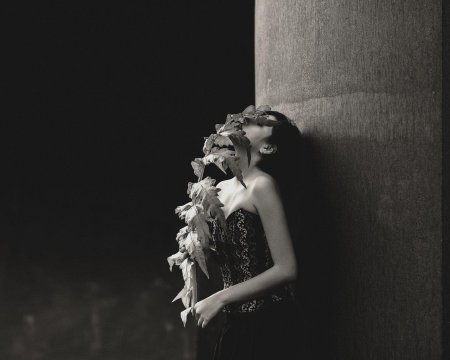 Девушки эстетика черно белые