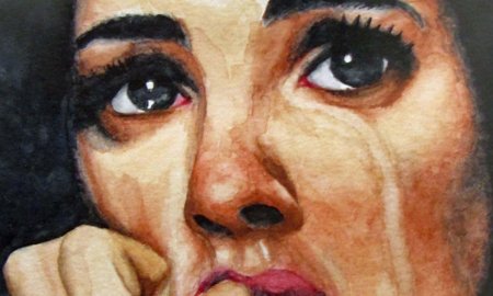 Плачущая женщина живопись