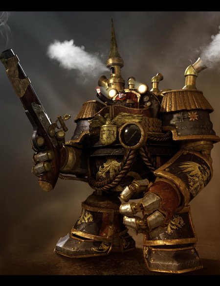 Боевой автоматон стимпанк арт