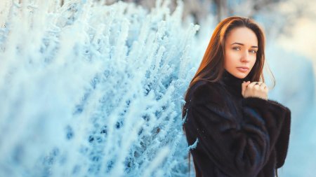 Зимние фотосессии девушек