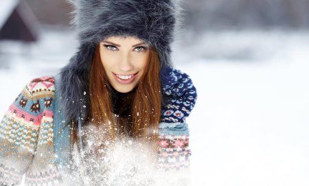 Девушка зима
