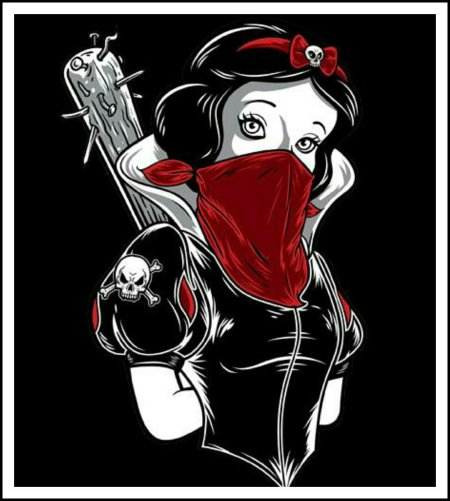 Диснеевские принцессы в стиле панк