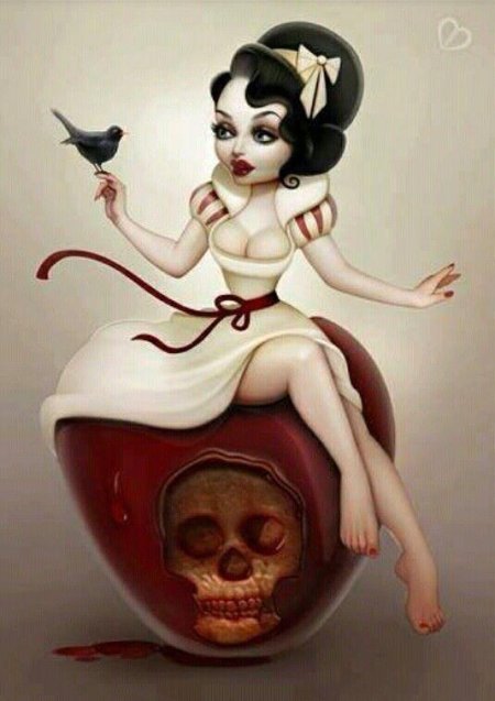 Вишневая девушка арт