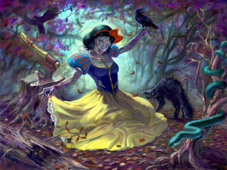 Белоснежка иллюстрации к сказке