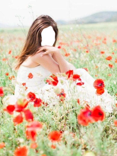 Фотосессия с маками в поле