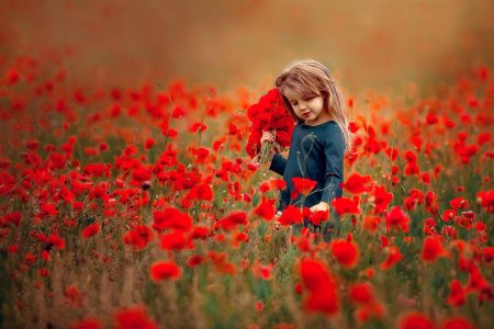 Фотосессия в маковом поле