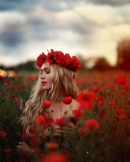 В маковом поле